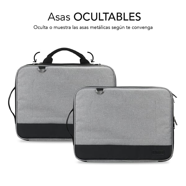 SUBBLIM SUB-LS-2AS0001 taske og etui til laptop 35,6 cm (14") Grå