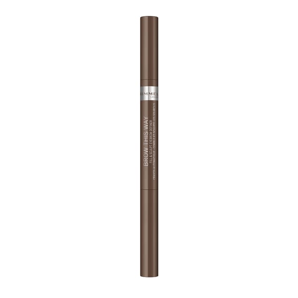 Miniatyrbillede 2 af 2: Rimmel Brow This Way 2-in-1 Filler & Fixer 0,4 g Brun