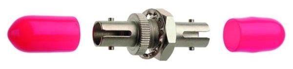 Telegärtner J08011A0002 fiber adapter ST 1 stk Sølv