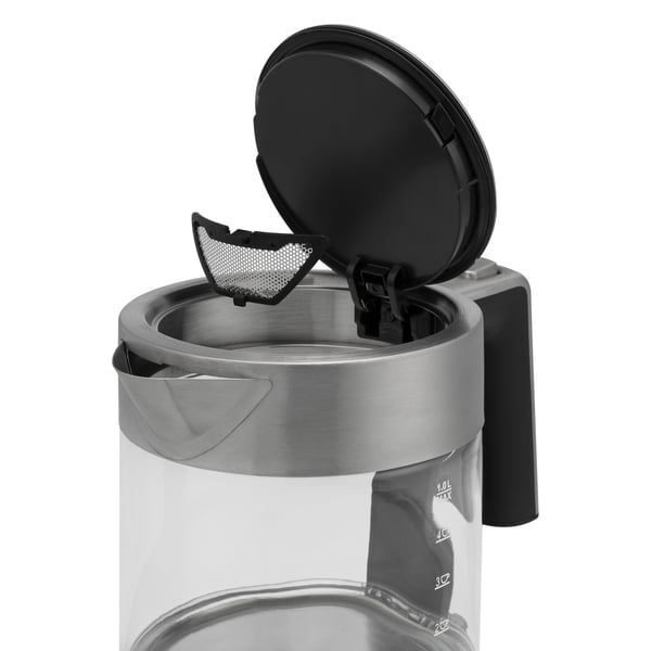 Pikkukuva 7 / 11: Princess 236040 vedenkeitin 1 L 2200 W Musta, Ruostumaton teräs, Läpinäkyvä