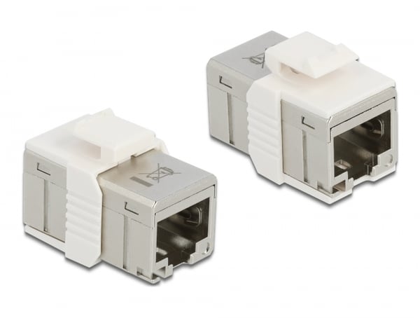 Miniatyrbild 1 av 3: DeLOCK 86012 kabelomvandlare (hane/hona) RJ45 Grå