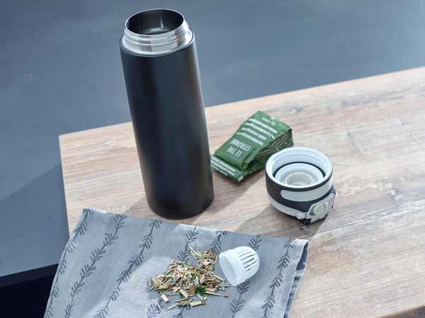 Miniatyrbillede 3 af 9: Leifheit 03271 rejsekrus 600 ml Sort Rustfrit stål