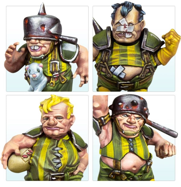Miniatyrbild 4 av 10: Games Workshop The Greenfield Grasshuggers - Halfling Blood Bowl Team