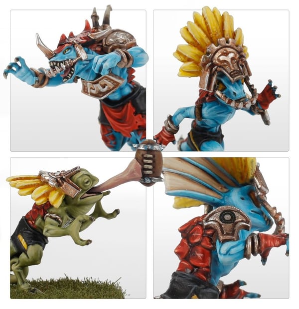 Miniatyrbild 3 av 6: Games Workshop Gwaka'moli Crater Gators - Lizardmen Blood Bowl Team