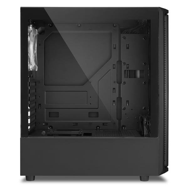 Miniatyrbillede 5 af 8: Sharkoon SK3 RGB - Midi Tower - PC - Sort - ATX - micro ATX - Mini-ITX - Multi - Taskeventilator