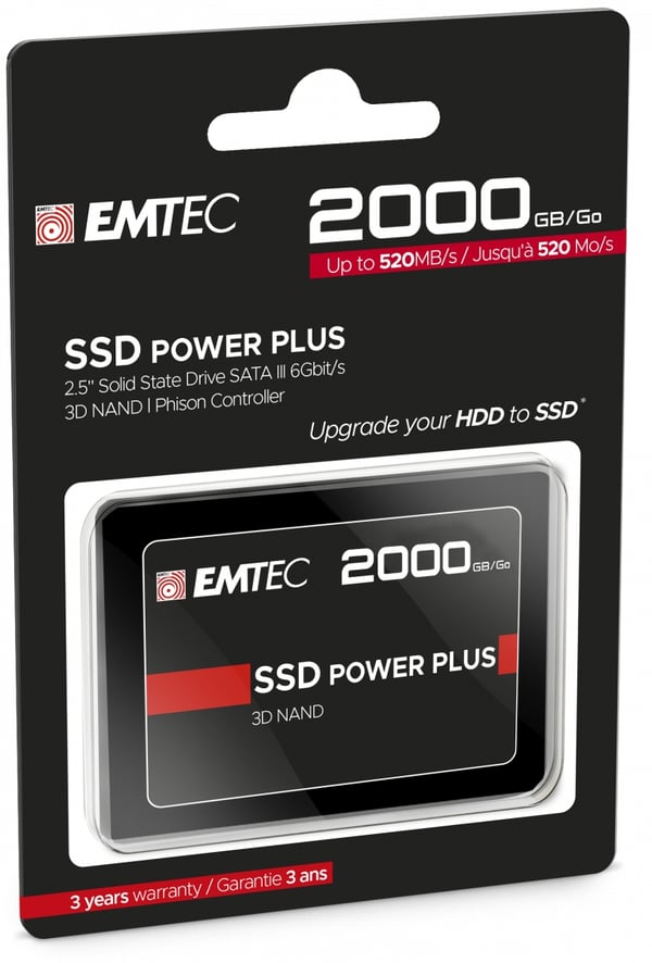 Pikkukuva 2 / 3: Emtec X150 2 TB 2.5" Serial ATA III 3D NAND