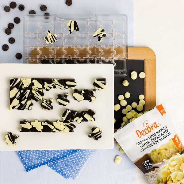 Miniatyrbillede 2 af 2: Decora 0050123 slik- & chokoladeform Polykarbonat Transparent