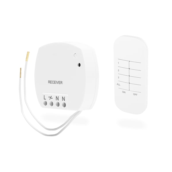 Miniatyrbillede 1 af 4: Smartwares SH4-99560 lyskontakt Plast Hvid