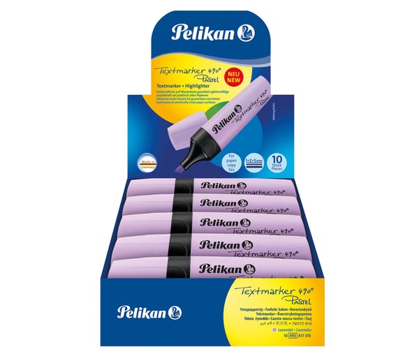Miniatyrbillede 4 af 4: Pelikan 817370 speedmarker 10 stk Mejselspids Lilla