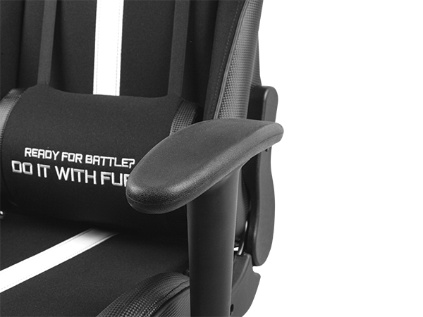 FURY AVENGER XL Universal gamingstol Polstret sæde Sort, Hvid