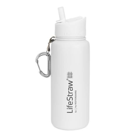 LifeStraw Go Dagligt forbrug, Vandring 710 ml Rustfrit stål Hvid