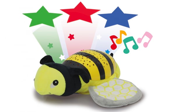 Jamara Dreamy Bee natlys til baby Fritstående Sort, Gul LED
