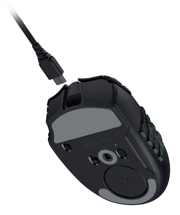 Razer Naga V3 Pro hiiri Pelaaminen Oikeakätinen RF Wireless + Bluetooth + USB Type-C Optinen 50000 DPI