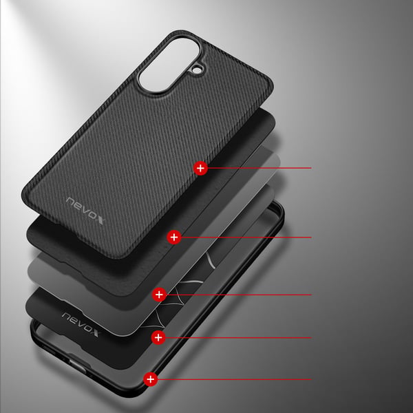 Miniatyrbillede 3 af 5: nevox 2604 mobiltelefon etui 17 cm (6.7") Cover Sort