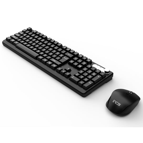 Pikkukuva 3 / 6: Inca IWS-549U näppäimistö Sisältää hiiren Office Langaton RF + USB Musta