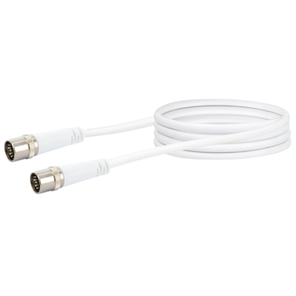 Miniatyrbillede 1 af 5: Schwaiger KDSK15 042 koaxial kabel 1,5 m F Hvid