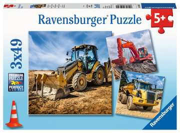 Miniatyrbillede 1 af 4: Ravensburger Digger at work! Puslespil 49 stk Køretøjer