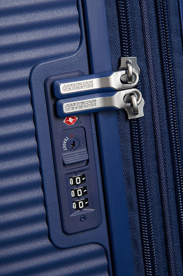 Miniatyrbild 8 av 8: American Tourister Spinner Expandable Resväska Hårt skal Marinblå 35,5 l Polypropylen (PP)