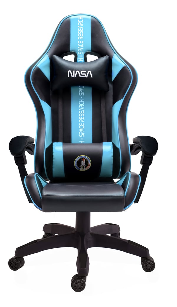 NASA SILLA GAMING ATLANTIS NEGRA Y AZUL