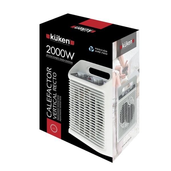 Miniatyrbild 3 av 4: Küken 34031 hushållsfläkt Vit
