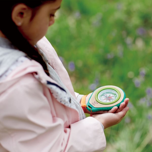 Pikkukuva 5 / 5: Hape Compass Set Magneettinen navigointikompassi Bamboo, Muovi