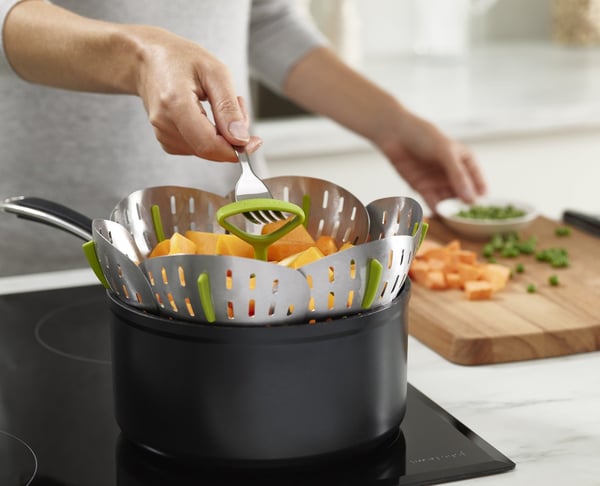 Joseph Joseph Bloom Steel Folding Steamer Basket