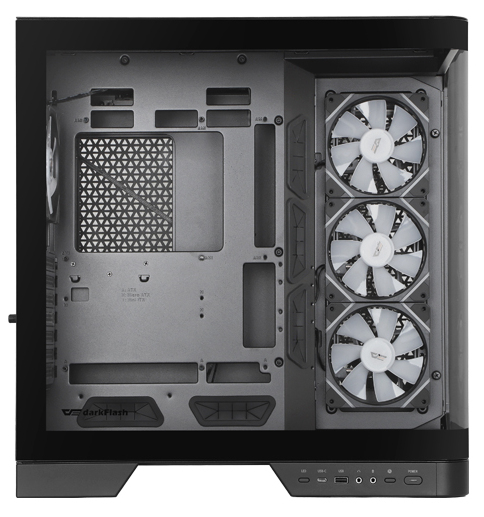 Miniatyrbild 8 av 12: darkFlash DC-DY570-B-ES1 datorväskor Full Tower Svart
