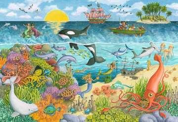 Ravensburger Pirates and Mermaids Puslespil 24 stk Tegnefilm