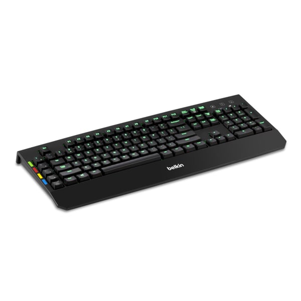 Belkin F1DN008KBD tastatur USB QWERTY Engelsk Sort