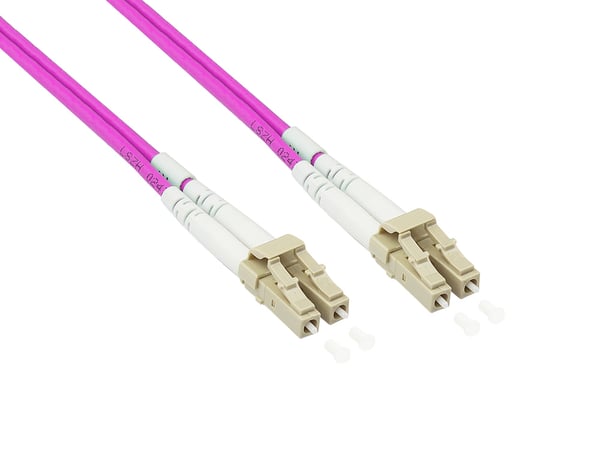 Alcasa LW-P815LC4 InfiniBand og fiberoptisk kabel 15 m LC Violet