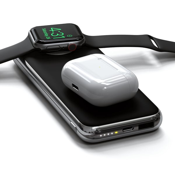 Miniatyrbild 3 av 5: Belkin QUATRO 10000 mAh Trådlös laddning Svart, Silver