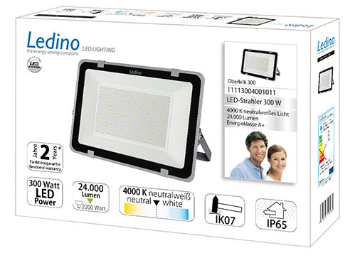 Miniatyrbillede 3 af 3: Ledino Oberbilk 300 LED 300 W E