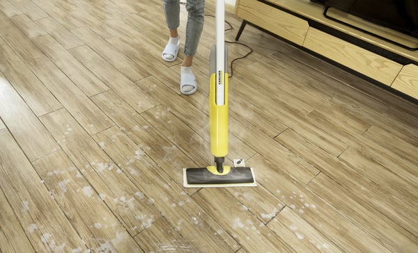 Miniatyrbillede 2 af 8: Kärcher SC 2 Upright EasyFix Dampmoppe 0,4 L 1600 W Sort, Grå, Hvid, Gul