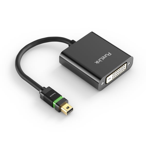 Miniatyrbild 1 av 2: PureLink ULS210 videokabeladapter 0,1 m Mini DisplayPort DVI-I Svart