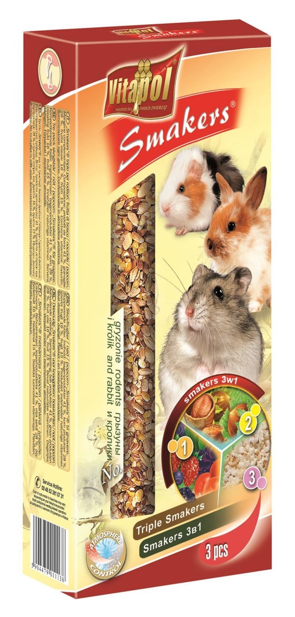 Vitapol zvp-1113 Välipala 135 g Marsu, Hamsteri, Hiiri, Jänis