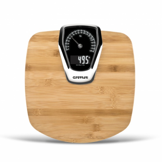 G3 Ferrari Formula Elegance Oval Bamboo, Træ Elektronisk personlig vægt