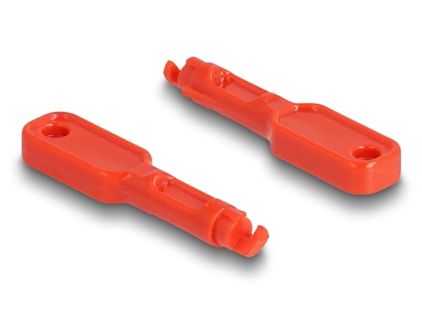 Miniatyrbillede 3 af 3: DeLOCK 20928 portblokering Portblokering + nøgle RJ-45 Rød Plast 11 stk