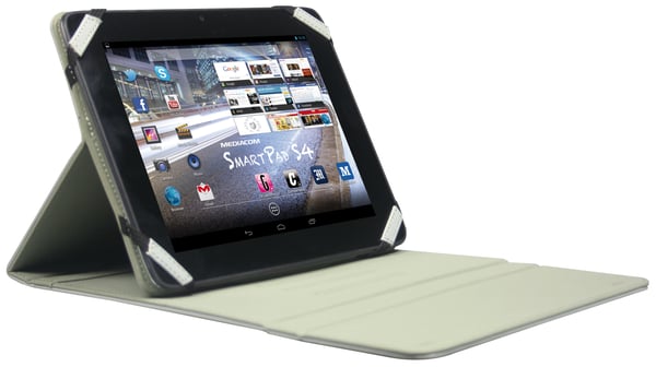 Mediacom Quaderno 8” 20,3 cm (8") Folio-kotelo Harmaa