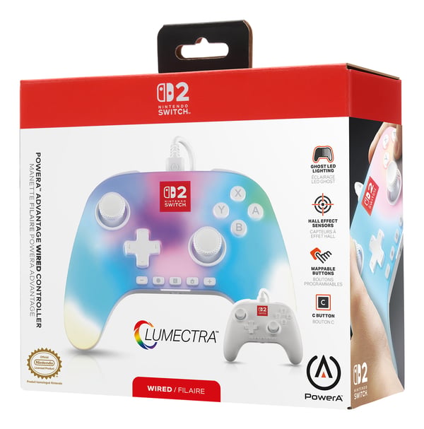 PowerA Advantage Hvid USB Gamepad Analog/digital Nintendo Switch 2
