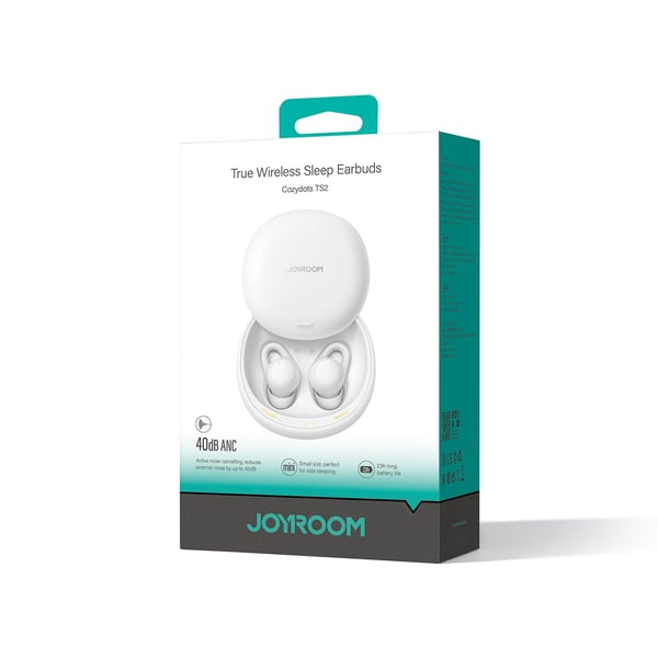 Miniatyrbillede 2 af 3: JOYROOM JR-TS2 Headset True Wireless Stereo (TWS) I ørerne Søvn Bluetooth Hvid