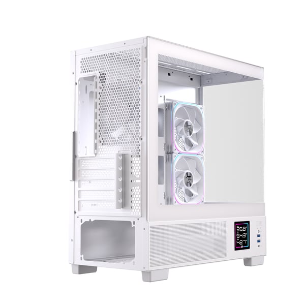 Miniatyrbillede 3 af 9: Einarex EXCS-SM-51DR-W computeretui Micro Tower Hvid