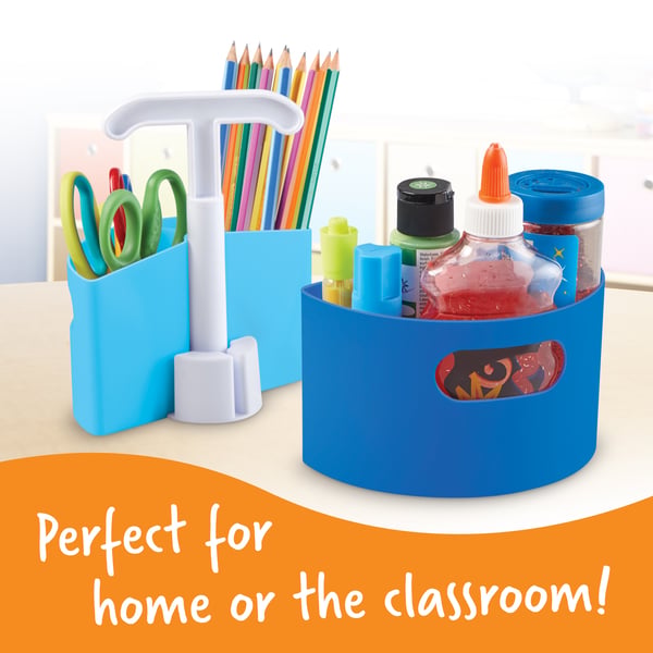 Miniatyrbillede 8 af 9: Learning Resources LER3810-B brevbakke og papirordner til skrivebord Plast Blå
