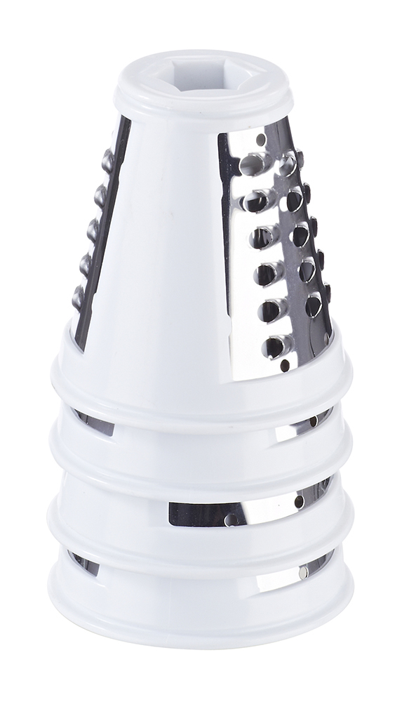 Miniatyrbillede 3 af 3: Melchioni 118420212 Elektriske rivejern og spiralizer Elektrisk rivejern Sort, Rustfrit stål, Hvid