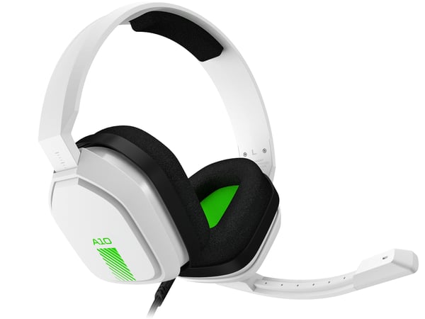 Miniatyrbillede 1 af 6: ASTRO Gaming A10 Headset Ledningsført Spil Grøn, Hvid