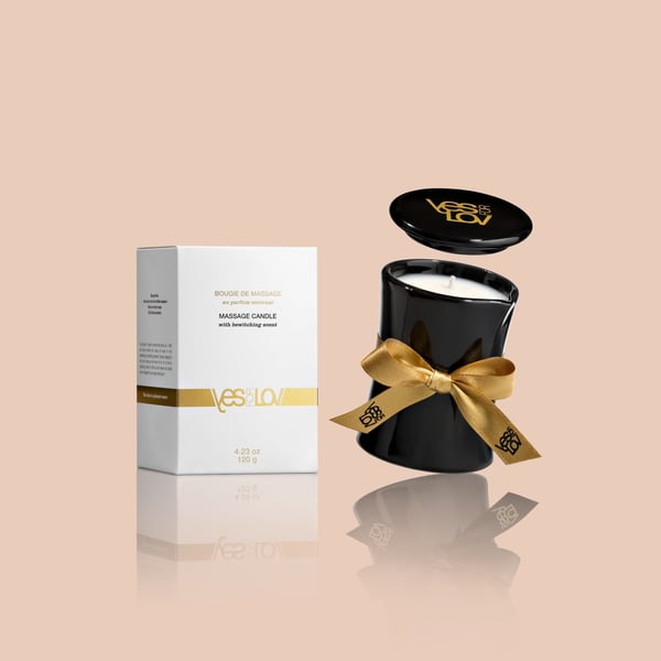 Miniatyrbillede 1 af 4: YESforLOV Massage candle with bewitching scent 120 g Sort 1 stk