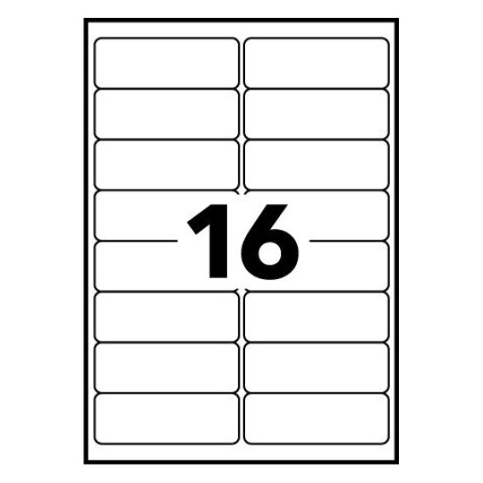 Miniatyrbild 3 av 3: Avery LR7162-15 datapapper A4 (210x297 mm) 15 ark Vit