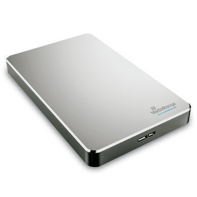 Miniatyrbillede 2 af 3: MediaRange MR997 ekstern harddisk 2 TB 5400 rpm 2.5" Micro-USB B 3.2 Gen 1 (3.1 Gen 1) Sølv