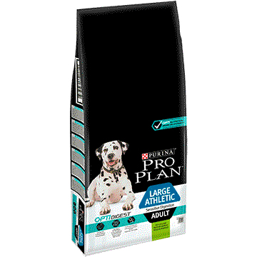 Miniatyrbillede 3 af 4: Purina Large Athletic Adult Sensitive Digestion with OPTIDIGEST 14 kg Voksen Laks
