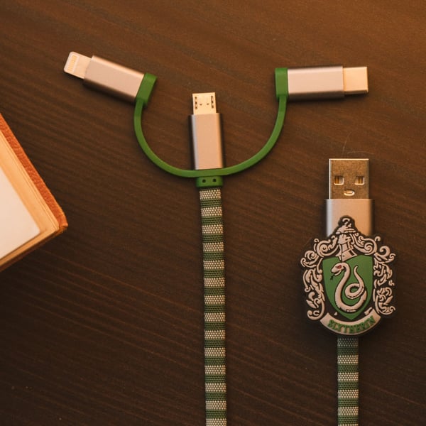 Miniatyrbillede 3 af 8: Thumbs Up 1002654 USB-kabel 1 m USB A Micro-USB B Grøn, Grå