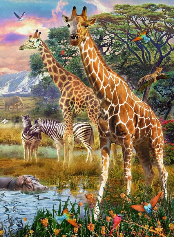 Pikkukuva 2 / 2: Ravensburger 12943 palapeli Kuviopalapeli 150 kpl Eläimistö